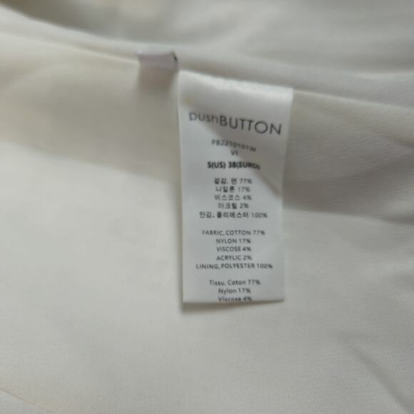 pushBUTTON Clothing Tweed Blazer Jacket Lavender Size Small Gold Accents KPop - Picture 5 of 9